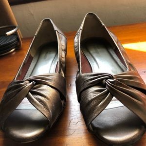 Ross Hommerson bronze open toed shoes